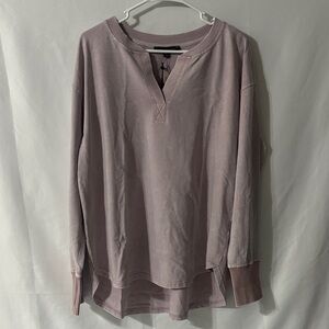 Jane and Delancey Mauve Long Sleeve Top